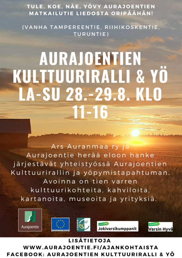 Kulttuuriralli & Yö 28.-29.8.2021